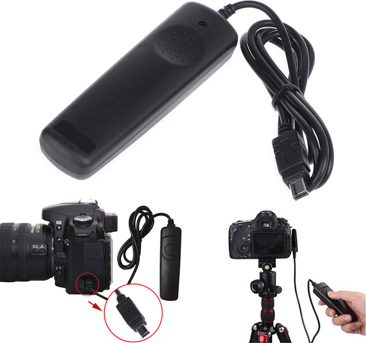 Qatrixx Camera‑Afstandsbediening MC‑DC2 – Compatibel met Nikon Z‑serie, D3xxx/D5xxx/D7xxx, D90, D600/D610, D750/D780 & COOLPIX