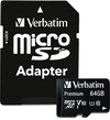 Verbatim microSDXC 64GB Class 10 incl Adapter