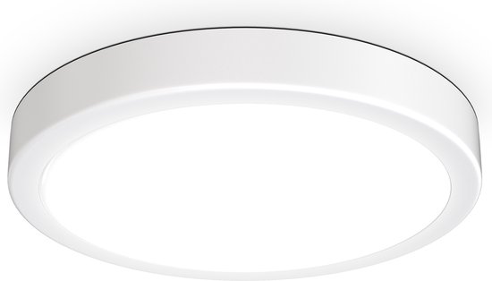 BK Licht - Plafonnier - blanc - Ø28cm - Plafonnier LED - 4.000K - 2.000Lm - 18W LED