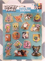 looney tunes fluffy foil stickers