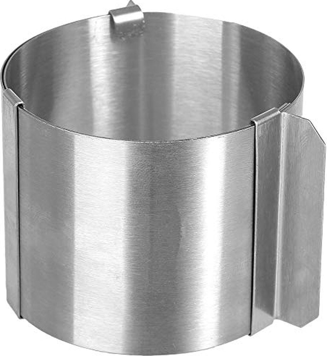 Secret de Gourmet set van 4 Uitstelbare Pastryringen - Verstelbaar (6-10 cm) voor Muffins, Soufflés & Cakes - RVS