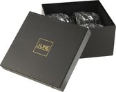 J-Line Whisky Michigan glas - glas - giftbox - set van 4 stuks - woonaccessoires