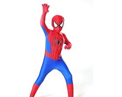 Superheldpak - Maat 98/104 - Spinnenjongen - Spin - Superheld verkleedpak - Spinnenheld - Carnaval - Jongen - 3/4 jaar