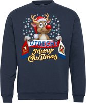 Pull de Noël Utrecht | Ugly Christmas Pull Femme Homme | cadeau de Noël | Supporter du FC Utrecht | Marine | taille 128/140