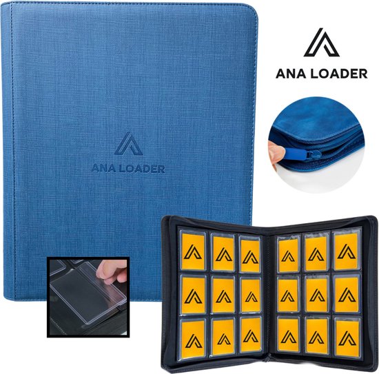 Dossier Ana toploader bleu / Convient aux cartes pokemon / Dossier de  collection de