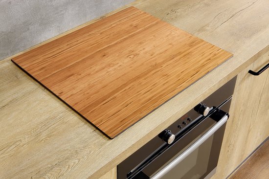 Protection induction - Bois de Bamboe - 59x52 cm - Protection induction - Plaque de cuisson induction - Tapis induction - Antidérapant - Décoration Cuisine - Accessoires de vêtements pour bébé de Cuisine