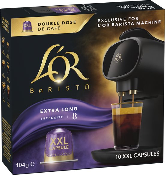 L'OR Extra Long, Intensité 8, Capsule café XXL