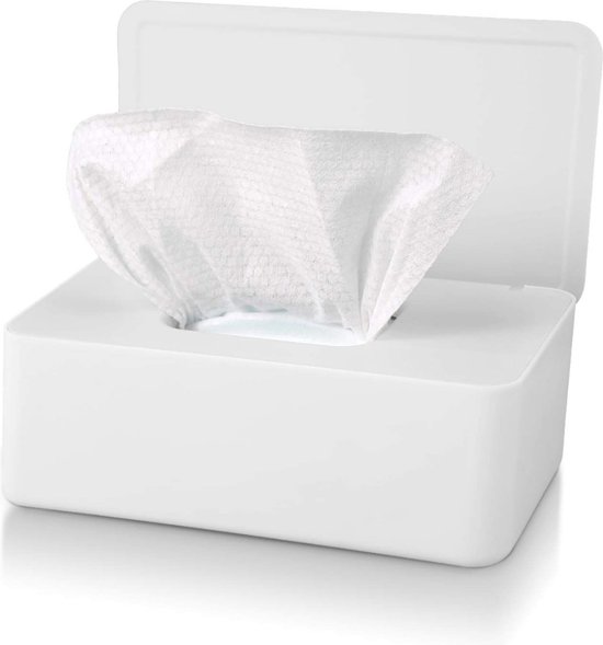 Box voor doekjes Bébé-Jou Easy wipe box | White | Paradisio