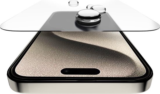 Protecteur d'écran ITSkins compatible avec Apple iPhone 15 Pro Verres | Protection d'écran ITSkins Supreme - Compatible avec les coques et cadre d'installation