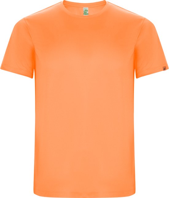 Fluor Oranje 4 Pack Unisex ECO CONTROL DRY sportshirt korte mouwen 'Imola' merk Roly maat 3XL