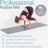 Yogamat van natuurlijk rubber Extra breed Antislip met hulplijnen voor asana-uitlijning en draagriem Verkrijgbaar in 4 kleuren