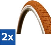 Dutch Perfect Tire 28 X 1 5/8 X 1 1/2 (40-622) Rouge - Pack économique 2 pièces