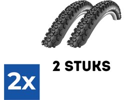 Fietsband - Buitenband - Set van 2 - Black Jack 18 x 1.90 (47-355) zwart - Voordeelverpakking 2 stuks