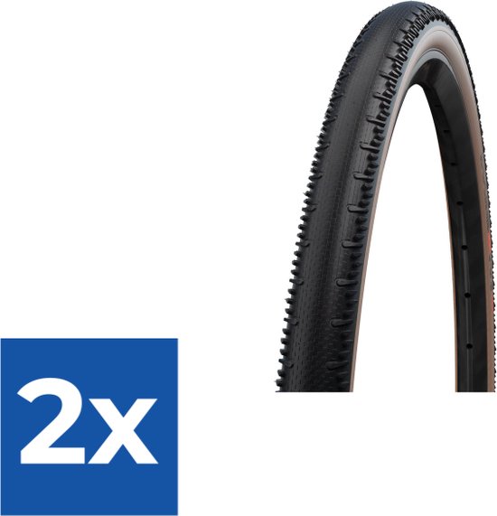 Schwalbe - G-One RS EVO TLE Super Race Transparant Skin 28X1.35 - Voordeelverpakking 2 stuks