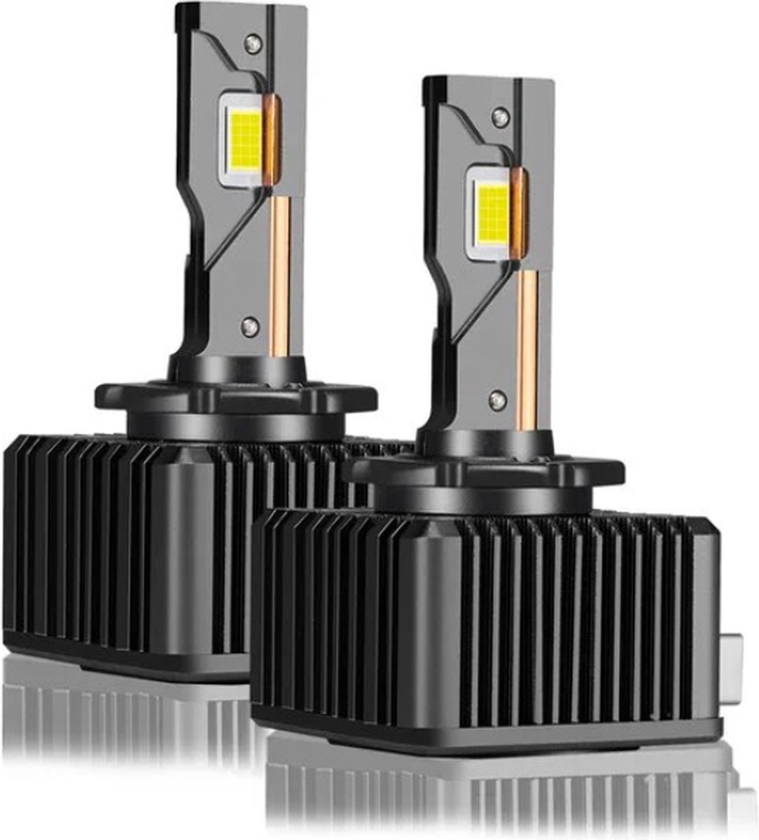 TLVX D3S Perfect Fit LED Canbus lampen 40.000 Lumen 6000k Helder Wit (set 2 stuks) - Plug and Play – CANBUS EMC - + 360% licht - LED CSP CHIPS - 120 Watt – D3S 35 watt Xenon HID vervanger - Dimlicht - Grootlicht - Koplampen - Autolamp - 12V