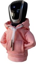 Hoodie versnellingspook - hoodie klein - roze - auto accessoire - schakelpook - pookknop versiering