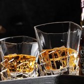 whiskey glazen set - horeca, stijlvolle kristallook, voor bar, cocktails, transparent 4
