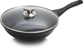 Bol.com Royalty Line® BW30M Wokpan Inductie - Ø 30 cm - 4.4 Liter - Wokpannen Voor Alle Warmtebronnen - Wok Met Deksel - Antiaan... aanbieding
