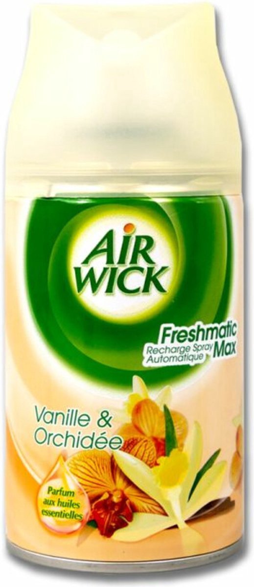 Air Wick Freshmatic Max Pure Automatische Spray Navulling Vanille & Orchidee 250 ml - Voordeelverpakking 24 stuks