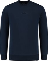 Purewhite - Heren Slim fit Sweaters Crewneck LS - Navy - Maat XL