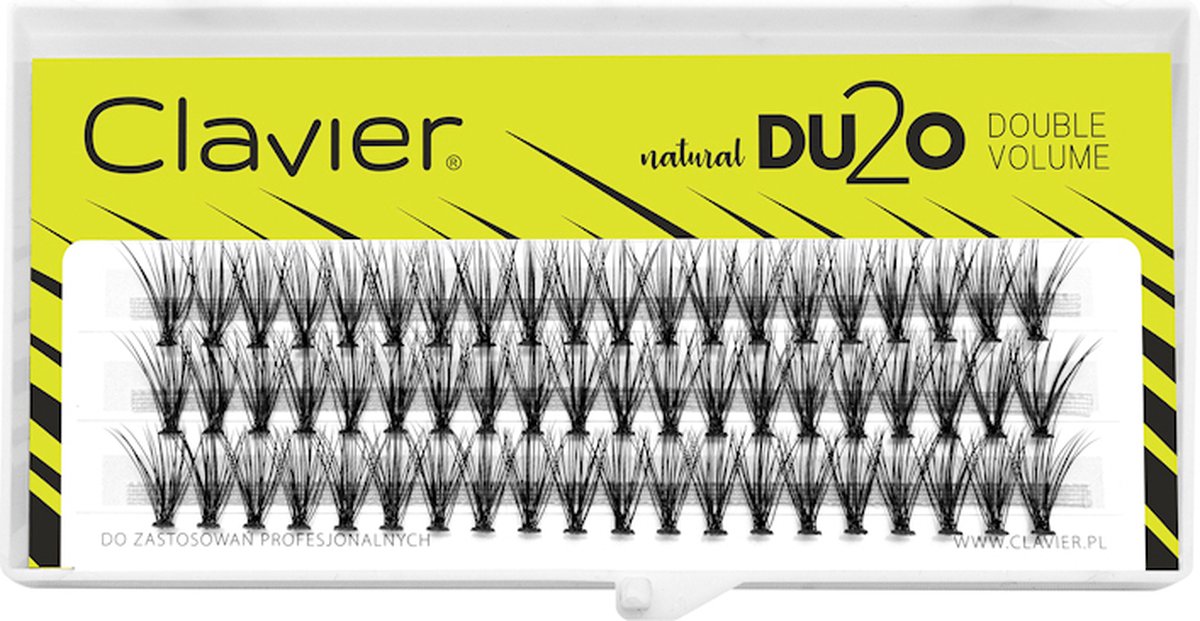 Goedkoopste Clavier - Du2O Double Volume Tufts Eyelashes 9Mm