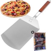 YUGN Pizzaschep Pizzaspatel - Pizza Schep Rechthoek - BBQ Accessoires - Oven - Taartschep - Cadeautip