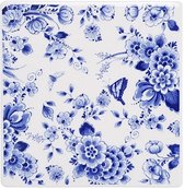 Tegel Bloementuin | Delfts Blauw | Heinen Delfts Blauw | Souvenir | 13 x 13 cm