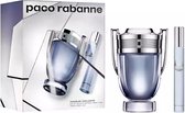 Paco Rabanne Invictus Giftset - 100 ml eau de toilette spray + 20 ml eau de toilette tasspray - cadeauset voor heren