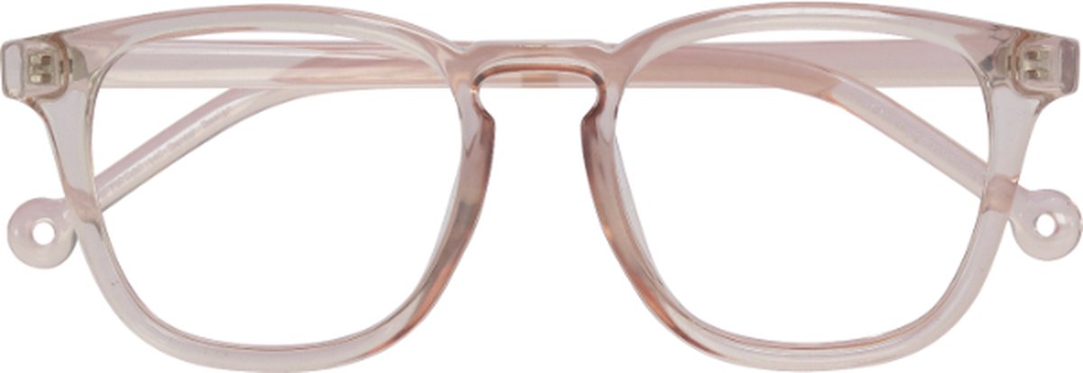 ™Monkeyglasses Alex 09 Shiny pink BLC + 1,0 - Leesbril - Blauw Licht Bril - 100% Upcycled - Danish Design