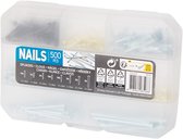 NAILS Nagels/spijkers 500 stuks in een doosje (verschillende soorten)