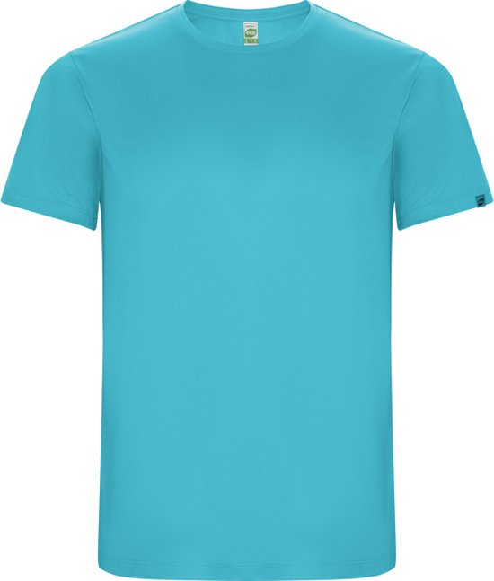 Turkoois unisex ECO CONTROL DRY sportshirt korte mouwen 'Imola' merk Roly maat XL