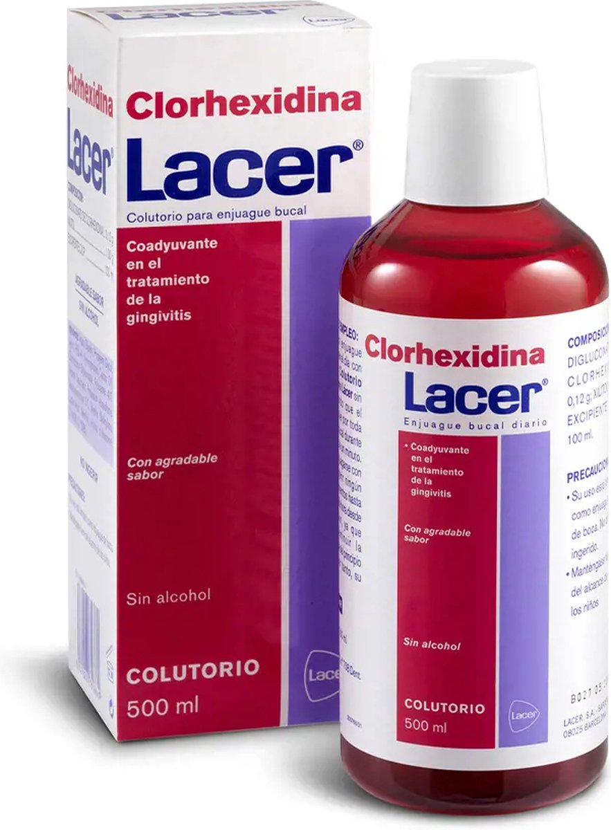 Mondwater Lacer Clorhexidina (500 ml)