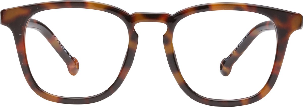 ™Monkeyglasses Alex 102 Turtle BLC + 0,5 - Leesbril - Blauw Licht Bril - 100% Upcycled - Danish Design