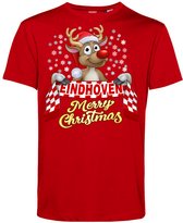 T-shirt kind Eindhoven | Foute Kersttrui Dames Heren | Kerstcadeau | PSV supporter | Rood | maat 116