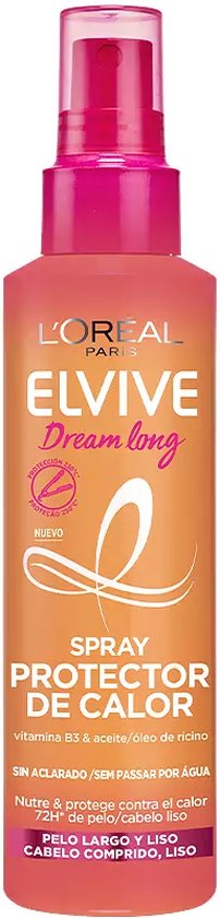 L'Oréal Elvive Dream Long Hitzeschutz-Spray 150 Ml – Schutz Für Lange Haare Vor Föhn & Glätteisen