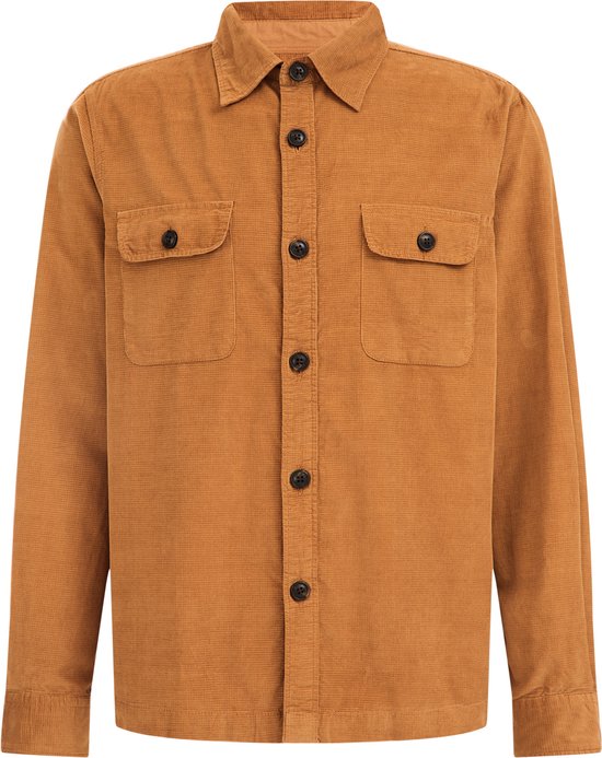 WE Fashion Heren katoenen corduroy overshirt