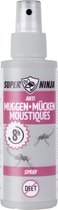 Super Ninja Muggenspray - Anti-MuggenSpray met 0% DEET - Geschikt voor Zwangere Vrouwen en Kinderen - 8 uur Werking
