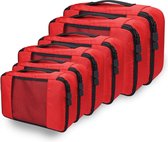 Kofferorganizer, reistas, waterdichte kofferorganizer, paktassen, reisbagage, 05. rood.
