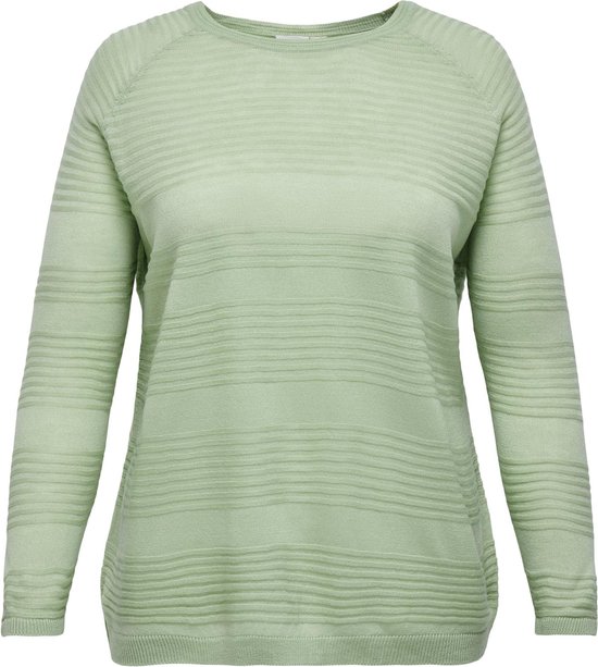 ONLY CARMAKOMA CARAIRPLAIN L/S PULLOVER KNT NOOS Dames Trui - Maat L