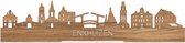 Standing Skyline Enkhuizen Eikenhout - 60 cm - Woondecoratie design - Decoratie om neer te zetten en om op te hangen - Meer steden beschikbaar - Cadeau voor hem - Cadeau voor haar - Jubileum - Verjaardag - Housewarming - Interieur - WoodWideCities