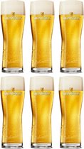 Swinckels Pilsglazen 25cl - Set van 6 Bierglazen - Perfecte Bierglas voor Pilsner Biergenot