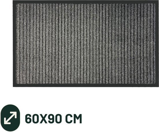 Virusreducerende Deurmat Studio M - HYGIENE PRO - Droogloopmat binnen - 60X90 cm - Grijs - Verschillende Afmetingen