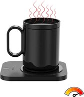 Techparadise - Verwarmde Onderzetter – Tot 85°C – 9 Standen – Timer – Warmhoudplaat Voor Mok Thee & Koffie – Mug Heating Plate – Cup Warmer