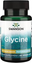 Swanson - Glycine Capsules - AjiPure® Glycine - 60 vegan capsules - 500mg