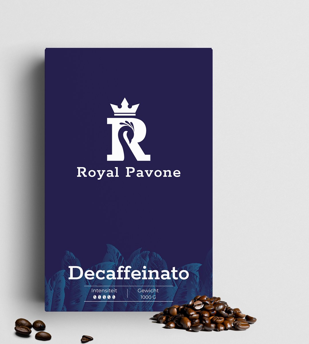 Royal Pavone Decaffeinato – Koffiebonen - 1KG