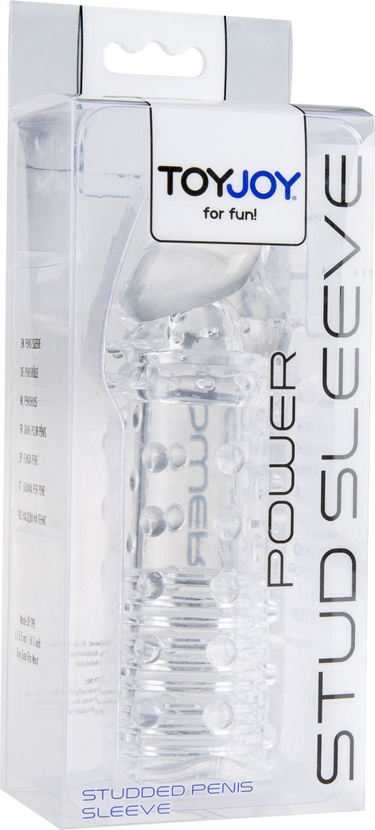 Goedkoopste TOYJOY - Power Stud Sleeve - Sleeves Penis Transparant