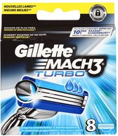 Gillette Mach3 Turbo Scheermesjes - 8 stuks