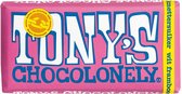 Tony's Chocolonely Knetterchocolade wit framboos, FT 3 tablettes x 180 gramme