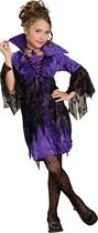 Halloween Meisjesjurk Purple Sorceress-maat 116-128