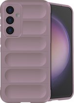 iMoshion Hoesje Geschikt voor Samsung Galaxy S23 FE Hoesje Siliconen - iMoshion EasyGrip Backcover - Paars